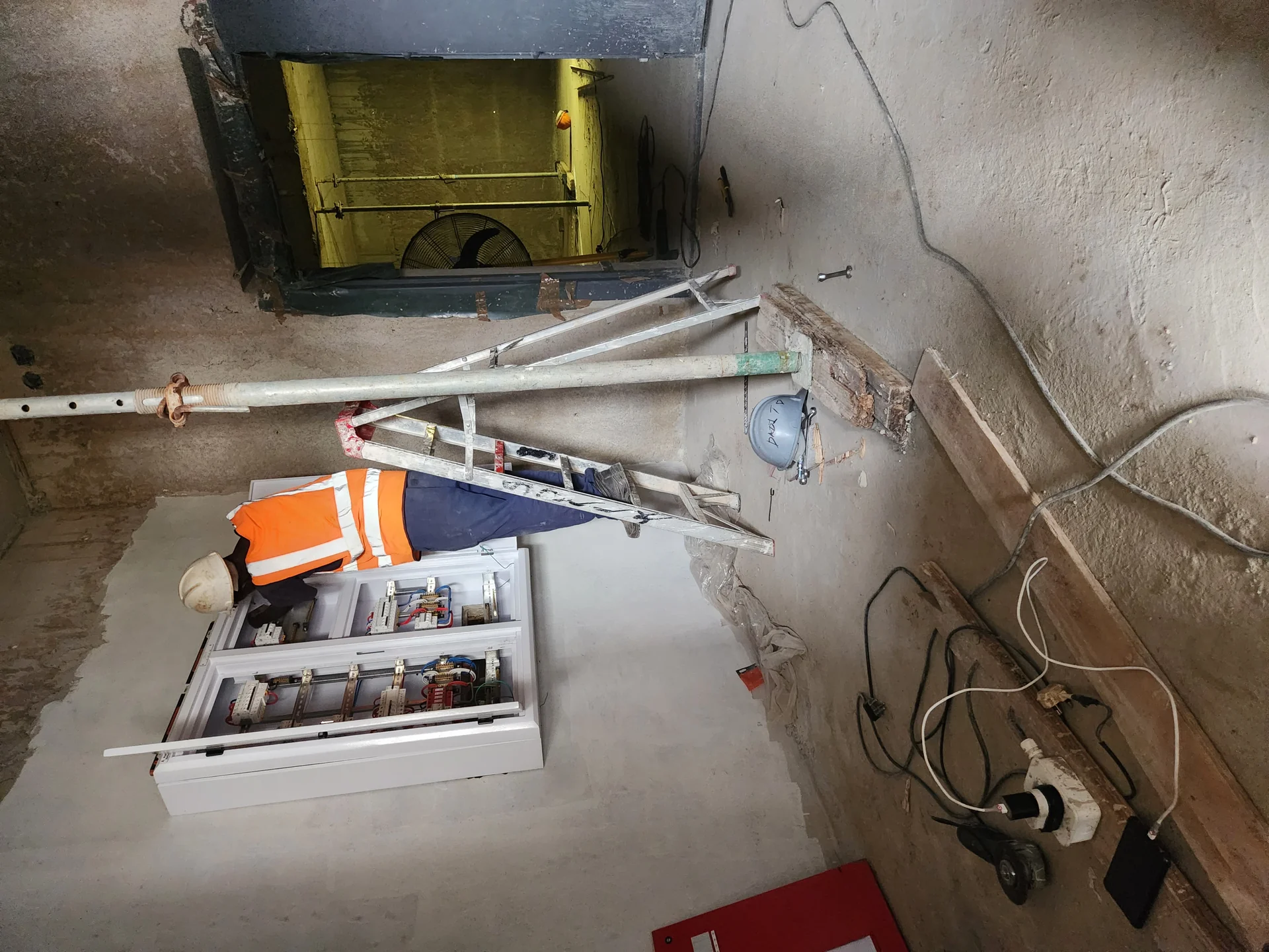 Newly installed electrical panel with neatly organized wiring